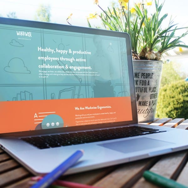 Workwise Ergonomics, website design, identity